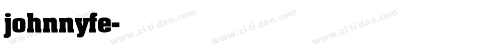 johnnyfe字体转换
