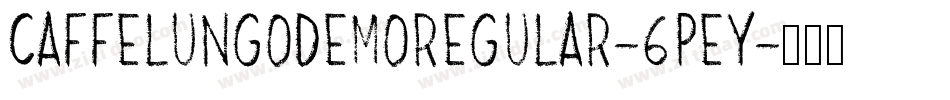 CaffeLungoDemoRegular-6PEY字体转换