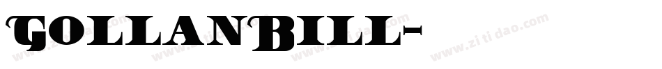 GollanBill字体转换