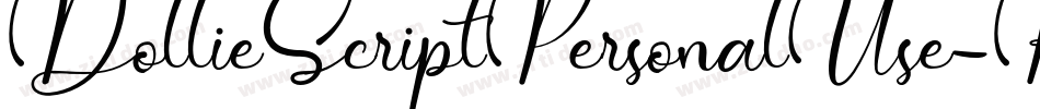 DollieScriptPersonalUse-K3P7字体转换