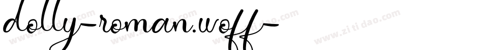 dolly-roman.woff字体转换