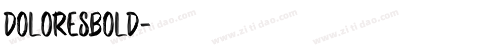 DoloresBold字体转换