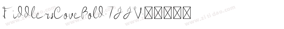 FiddlersCoveBold-7JJV字体转换