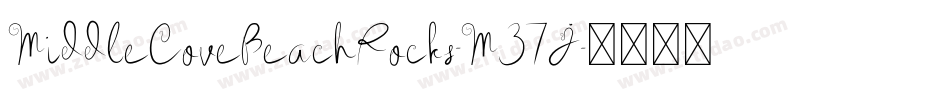 MiddleCoveBeachRocks-M37J字体转换