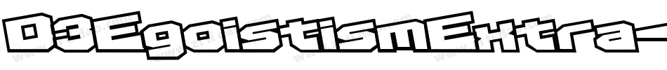 D3EgoistismExtra-OVW4字体转换