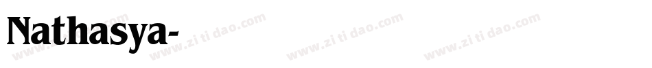 Nathasya字体转换