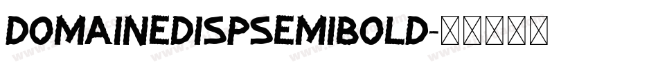 domaineDispsemibold字体转换
