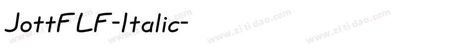JottFLF-Italic字体转换