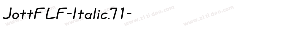 JottFLF-Italic.71字体转换