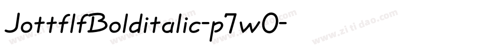JottflfBolditalic-p7wO字体转换