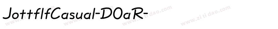 JottflfCasual-DOaR字体转换