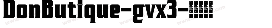 DonButique-gvx3字体转换