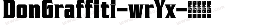 DonGraffiti-wrYx字体转换