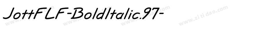 JottFLF-BoldItalic.97字体转换