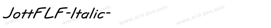 JottFLF-Italic字体转换
