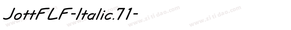 JottFLF-Italic.71字体转换