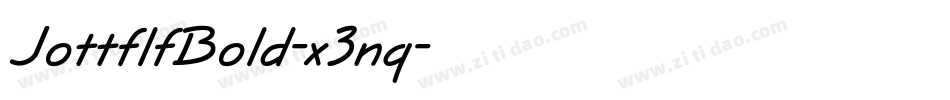 JottflfBold-x3nq字体转换
