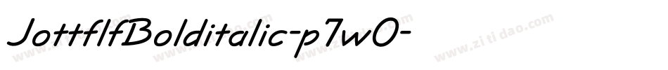 JottflfBolditalic-p7wO字体转换