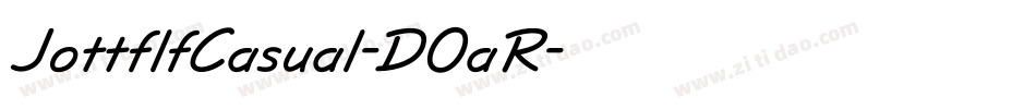 JottflfCasual-DOaR字体转换