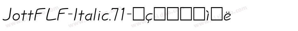 JottFLF-Italic.71字体转换