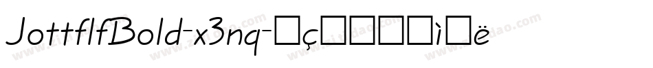 JottflfBold-x3nq字体转换