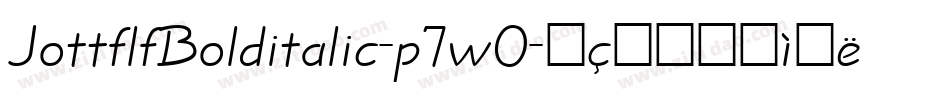 JottflfBolditalic-p7wO字体转换