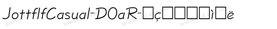 JottflfCasual-DOaR字体转换