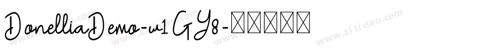DonelliaDemo-w1GY8字体转换