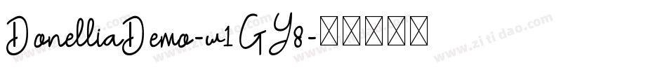 DonelliaDemo-w1GY8字体转换