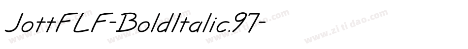 JottFLF-BoldItalic.97字体转换