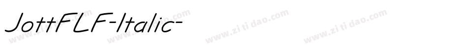 JottFLF-Italic字体转换