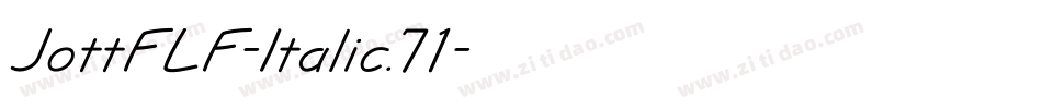 JottFLF-Italic.71字体转换