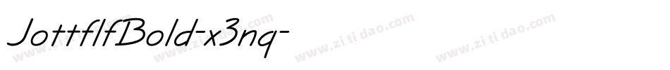 JottflfBold-x3nq字体转换