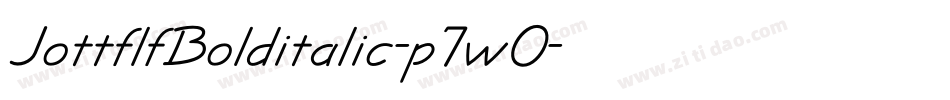 JottflfBolditalic-p7wO字体转换