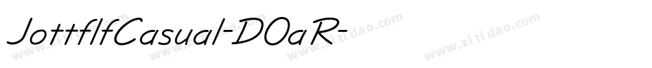 JottflfCasual-DOaR字体转换