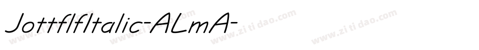 JottflfItalic-ALmA字体转换