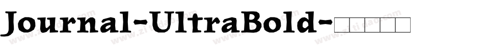 Journal-UltraBold字体转换