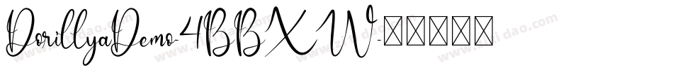 DorillyaDemo-4BBXW字体转换
