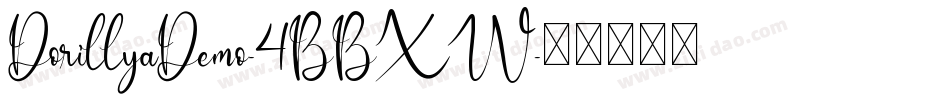 DorillyaDemo-4BBXW字体转换