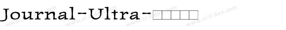 Journal-Ultra字体转换
