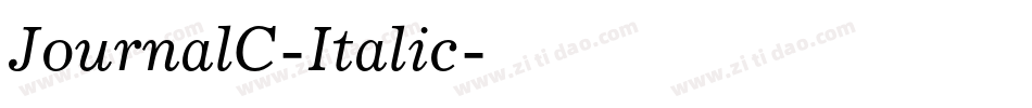 JournalC-Italic字体转换