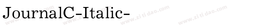 JournalC-Italic字体转换