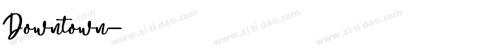 Downtown字体转换