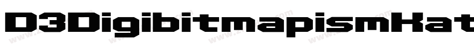 D3DigibitmapismKatakana-X3lj字体转换