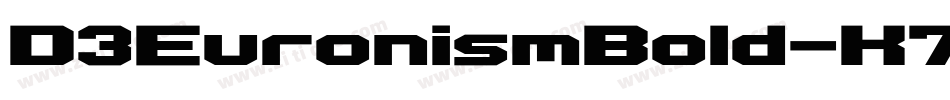 D3EuronismBold-K7oA字体转换