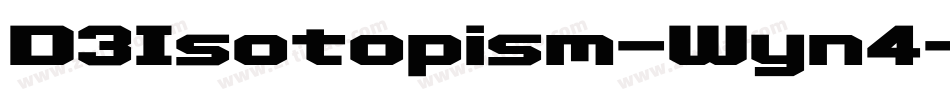 D3Isotopism-Wyn4字体转换