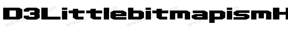 D3LittlebitmapismKatakana-JRo7字体转换