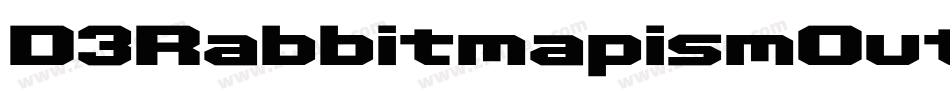 D3RabbitmapismOutline-8Mn2字体转换