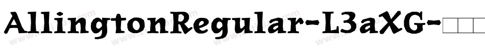 AllingtonRegular-L3aXG字体转换