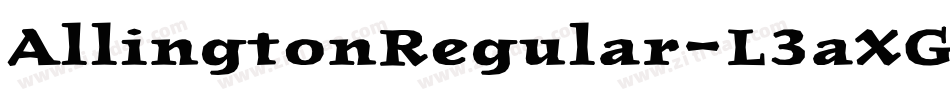 AllingtonRegular-L3aXG字体转换